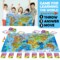 QUOKKA Board Game, 1 to 10 Players | Learning, Educational | Geography, World | 100 Question Cards, Top Facts | Indoor, Outdoor | Kids, Teens, Adults, Family